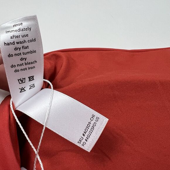 ANDIE Luzon One Piece Swimsuit Orange Chili Pepper Halter Women's Medium NWT - Picture 8 of 12